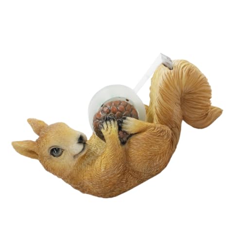 DIKACA Eichhörnchen-Klebebandhalter Klebebandabschneider Washi-Tape-Cutter Desktop-Tape-Organizer Cartoon-Klebebandabroller Verpackungsbandspender süßer Klebeband-Organizer Harz von DIKACA
