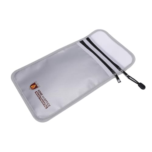 DIKACA Feuerfeste Aktentasche Nachweisen Feuerfeste Tasche Sicher Reißverschluss Mappentasche Aktenhalter Silver DIKACA Feuerfeste Aktentasche Nachweisen Feuerfeste Tasche Sicher Reißverschluss Mappentasche Aktenhalter Silver von DIKACA