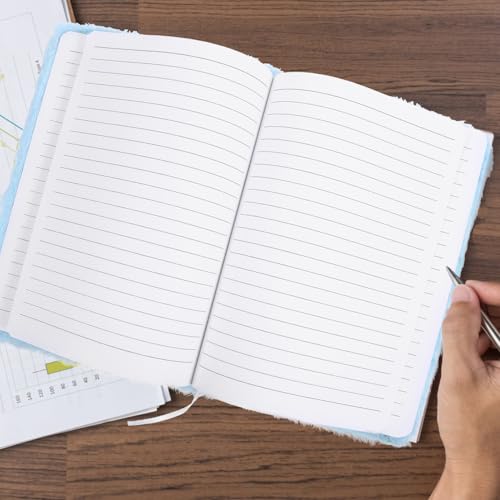 DIKACA Fluffy Notizbuch mit Plüschcover Tragbares Tagebuch Weiches Schreibjournal für Schule und Büro Modisches Leichtes Notizheft ohne Schloss Geschenk in Blau DIKACA Fluffy Notizbuch mit Plüschcover Tragbares Tagebuch Weiches Schreibjournal für Schule und Büro Modisches Leichtes Notizheft ohne Schloss Geschenk in Blau von DIKACA