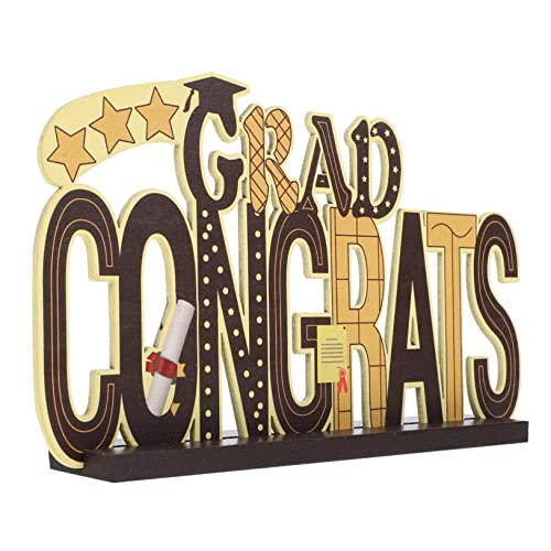 DIKACA Graduation Dekoration Holz Kreatives Tischmittelstück für Abschlussfeier Desktop Perfektes zur Graduierung Leicht und Platzsparend für Feierlichkeiten DIKACA Graduation Dekoration Holz Kreatives Tischmittelstück für Abschlussfeier Desktop Perfektes zur Graduierung Leicht und Platzsparend für Feierlichkeiten von DIKACA