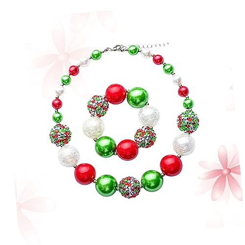 DIKACA Halskette decoratiuni craciun strandkã¶rbe Perlenarmband jewelry set Mädchen Schmuck Green DIKACA Halskette decoratiuni craciun strandkã¶rbe Perlenarmband jewelry set Mädchen Schmuck Green von DIKACA