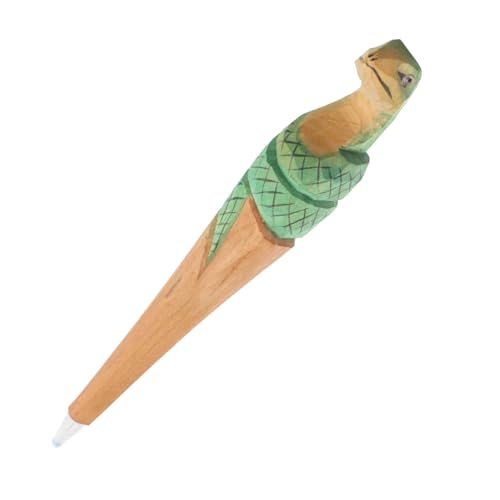 DIKACA Handgefertigter Holz Kugelschreiber Schlange Kreativer Schreibstift mit Glatter Lustiger Tierstift für Schule Büro Sammler DIKACA Handgefertigter Holz Kugelschreiber Schlange Kreativer Schreibstift mit Glatter Lustiger Tierstift für Schule Büro Sammler von DIKACA
