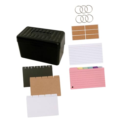 DIKACA Indexkarten Set mit Aufbewahrungsbox Liniert Transparent für Notizen Datenorganisation und Rezeptmanagement Praktisch für Büro und Studium Mit Notizkartenhalter DIKACA Indexkarten Set mit Aufbewahrungsbox Liniert Transparent für Notizen Datenorganisation und Rezeptmanagement Praktisch für Büro und Studium Mit Notizkartenhalter von DIKACA