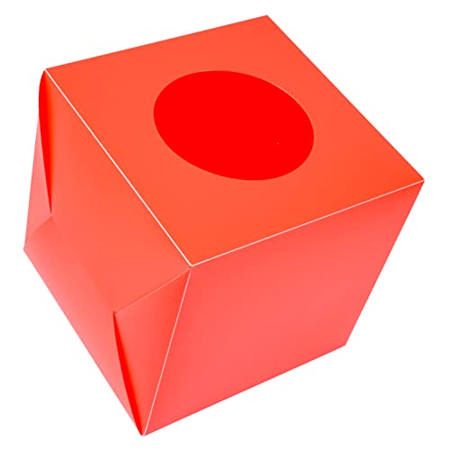 DIKACA Kastenkasten Tombola-Box Kunststoff lagerung Briefkasten gewinnspiel Box Werbebox Tombola liefert Tombolaboxen für Tickets leer Ballbox Lotterie-Box Glückskugel Büro Los Plastik von DIKACA