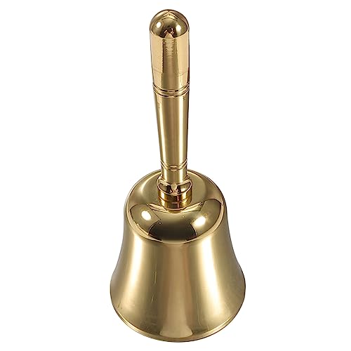 DIKACA Klassische Handglocke Messing mit Holzgriff Klarer Klang Mittelgroß Handliche Tischglocke für Restaurant Schule Empfang und Party Retro Ornament und Praktischer Signalgeber DIKACA Klassische Handglocke Messing mit Holzgriff Klarer Klang Mittelgroß Handliche Tischglocke für Restaurant Schule Empfang und Party Retro Ornament und Praktischer Signalgeber von DIKACA