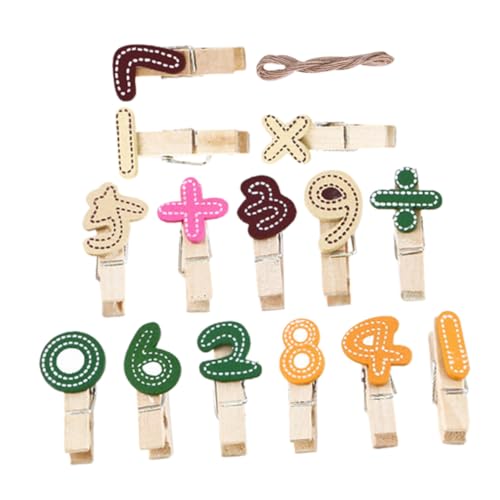 DIKACA Kleine Holzklammern mit Zahlen Robuste Wiederverwendbare Fotoklammern für Fotos und Basteln Kompakte Multifunktionale Clips für Dekoration DIKACA Kleine Holzklammern mit Zahlen Robuste Wiederverwendbare Fotoklammern für Fotos und Basteln Kompakte Multifunktionale Clips für Dekoration von DIKACA