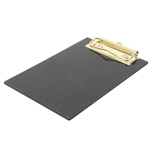 DIKACA Kleines Glitzer Clipboard aus Acryl mit Niedrigem Clip Multifunktionale Schreibtafel für Büro Schule und Restaurant für Dokumente und Menüs Widerstandsfähig und Stylisch von DIKACA