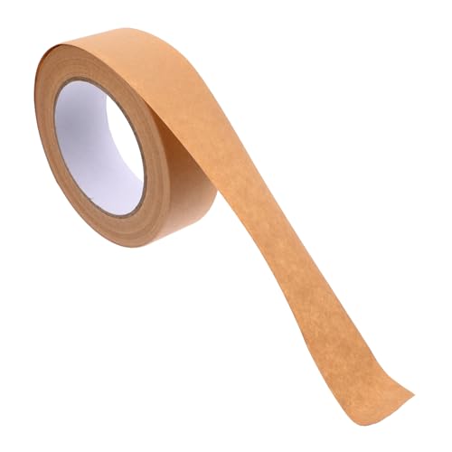 DIKACA Kraftpapier Packband Beschreibbares Reißfestes Versandklebeband für Kartonversiegelung Vielseitig Einsetzbar für Umzug Verpackung und Transport von DIKACA