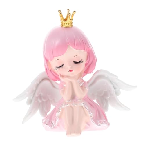 DIKACA Kuchendekoration Miniatur Willkommen Flügel Dekorationen erste Oh Tortenpuppenaufsatz Kuchendeckel für Babys Engelsmädchen-Kuchenaufsatz für Mädchen Puppentortenaufsatz Harz Rosa DIKACA Kuchendekoration Miniatur Willkommen Flügel Dekorationen erste Oh Tortenpuppenaufsatz Kuchendeckel für Babys Engelsmädchen-Kuchenaufsatz für Mädchen Puppentortenaufsatz Harz Rosa von DIKACA