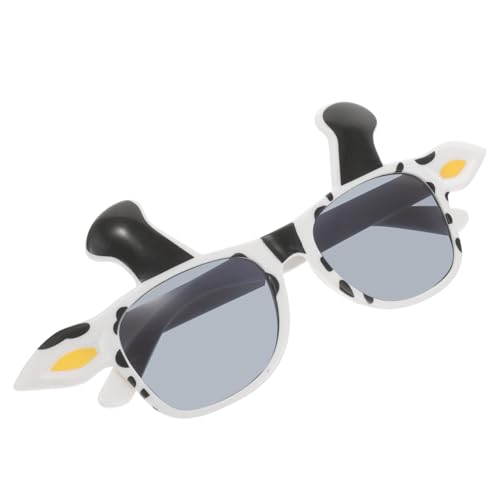 DIKACA Kuhbrille für Partys Lustige Schwarze und Weiße Tierbrille für Kostüme Geeignet für Halloween Karneval Geburtstagsfeiern und Themenpartys Strapazierfähigem Pc Material und von DIKACA