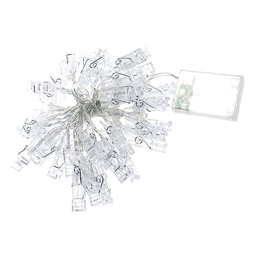 DIKACA LED Fotokette mit Warmweißen Leds Lichterkette mit Foto Clip Batteriebetrieben Dekoratives Zimmerlicht für Wohnzimmer Schlafzimmer und Festtagsdekoration DIKACA LED Fotokette mit Warmweißen Leds Lichterkette mit Foto Clip Batteriebetrieben Dekoratives Zimmerlicht für Wohnzimmer Schlafzimmer und Festtagsdekoration von DIKACA