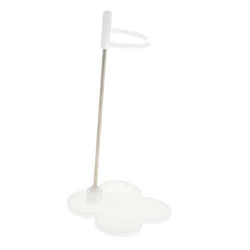 DIKACA Make -up -Puppenstand Miniatur -Szenenzubehör Actionfigurenständer Modellunterstützungsstand Figurenständer Basis Modellanzeigestand Stofftier-Ausstellungsständer Plastik Weiß von DIKACA