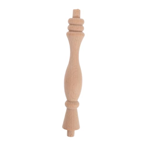 DIKACA Massivholzzaundekoration Holzbaluster Für Treppen Unbemalte Baluster Holzspindeln Balusterpfosten Holzbalusterspindeln Unbehandeltes Holz Schranksäule Holzbeige von DIKACA