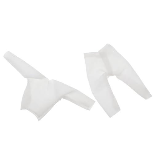 DIKACA Maßstab Elastisches Langarmshirt Niedriger Antifleck Herbstmode Kleidung für Puppen Zubehör Weiß von DIKACA