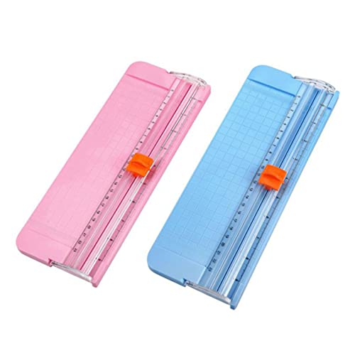 DIKACA Mini Papierschneider Heim Papierschneider Tragbarer Papierschneider Mini Guillotine Bunter Papierschneider von DIKACA