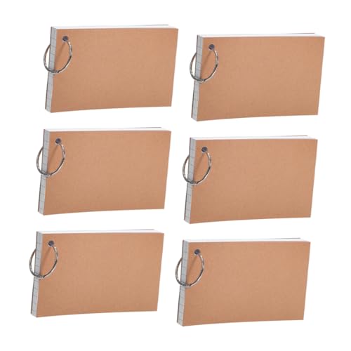DIKACA Notizbuch Papiernotiz Notizblock Notizkarten Briefpapier kleines Zettelchen kleine Schreibblöcke Karteikarten zum Lernen Karten Lernkarten kleine Lernkarten Memo -Pads Eisen Weiß von DIKACA
