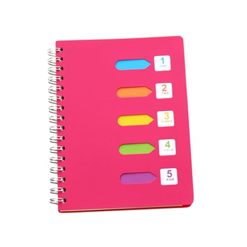 DIKACA Notizbuch mit Farbigen Registerseiten Dickes Spiralblock Notizheft für Schüler Glattes Papier für Tagebuch Journal Wochenplan Vielseitiges Schreibheft für Schule und Büro DIKACA Notizbuch mit Farbigen Registerseiten Dickes Spiralblock Notizheft für Schüler Glattes Papier für Tagebuch Journal Wochenplan Vielseitiges Schreibheft für Schule und Büro von DIKACA