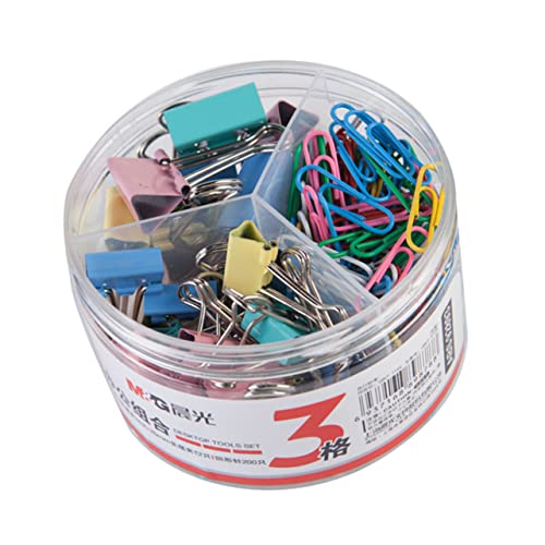 DIKACA Office Binder Clips Teilig Robuste Aktenklammern für Dokumente Vielseitige Lange Büroklammern Praktische Schüler Papierclips für Schule und Büro Tragbares Zufällige Farbe von DIKACA