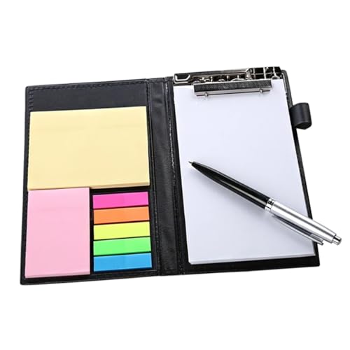 DIKACA PU Leder Haftnotizen mit Ablösbaren Sticky Memo Pads und Bunten Page Tabs Praktische Notizzettel für Büro Schule und Studium Wiederverwendbar Handlich mit Schwarzem Etui DIKACA PU Leder Haftnotizen mit Ablösbaren Sticky Memo Pads und Bunten Page Tabs Praktische Notizzettel für Büro Schule und Studium Wiederverwendbar Handlich mit Schwarzem Etui von DIKACA