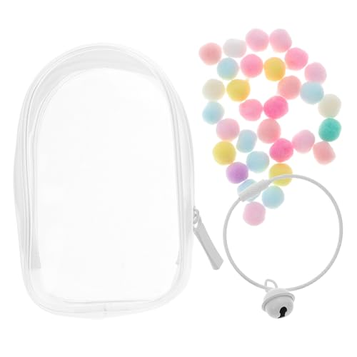 DIKACA PVC Transparent Doll Bag Kleine Puppenbeutel Klare Puppenvitrine Sammlerstück Puppen Für Mädchen Realistisch Miniatur Tasche Kleidung Für Puppen Gemacht Fall Anzeige Weiß Plastik von DIKACA
