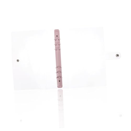 DIKACA PVC Umschlag Ringbuch Transparenter Softcover Ringmechanismus Loseblattbinder Ringe Weicher Umschlag Notizbuch für Büro Schule Journal Scrapbooking von DIKACA