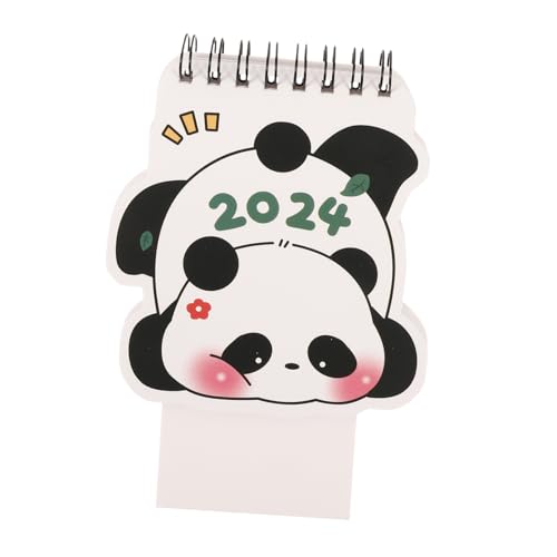 DIKACA Panda Tischkalender Tischkalender Mit Löchern Stehend Kleiner Deko Kalender 2024 Kalender Großer Blanker Tischkalender 2024 Kalender Tischkalender Für Schreibtischpapier von DIKACA