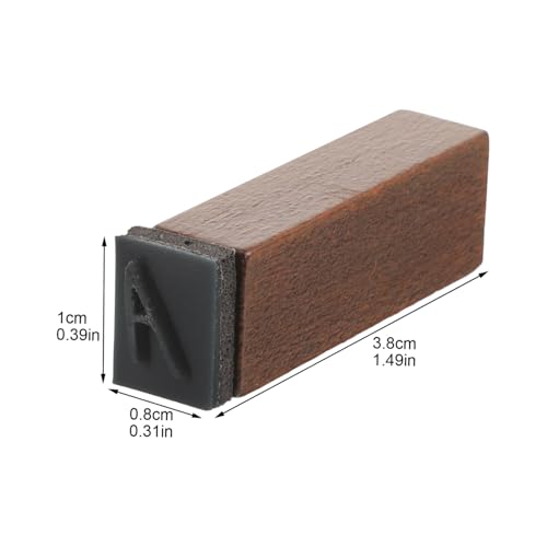 DIKACA Retro Holzstempel Alphabet Stempel Kursiv aus Stabilem Holz für DIY Scrapbooking Karten Basteln Kreative Handwerksprojekte Langlebig und Gestaltet von DIKACA