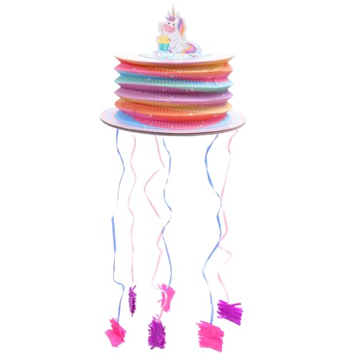 Schnur Kleine Kuchen-Piñatas Geburtstags-Laternen-Pinata Laternenzug-Piñata halloween party komfetti toy kandis Füllung Requisiten kleiner Kuchen Draht ziehen Kind Spielzeug Papier von DIKACA