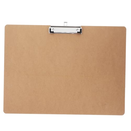 DIKACA Schreibtafel aus Sperrholz Klemmbretter Datei-Organizer-Zwischenablage Aktenklammer für Papiere Klemmbrett schwer Organisator für Papierakten Rezeptordner Dateiclips Metall Khaki von DIKACA