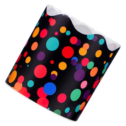 DIKACA Schwarze Pinnwand Randaufkleber Bunte Punkte Bulletin Board Border Trims Selbstklebend Wasserfest Dekorative Classroom Wall Stickers für Schule Büro Zuhause DIKACA Schwarze Pinnwand Randaufkleber Bunte Punkte Bulletin Board Border Trims Selbstklebend Wasserfest Dekorative Classroom Wall Stickers für Schule Büro Zuhause von DIKACA