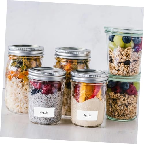 DIKACA Selbstklebende Flaschenetiketten Weiß für Gewürzgläser und Lebensmittelaufbewahrung Vielseitige Aufkleber zum Beschriften Praktische DIY Labels für Küche Büro Haushalt DIKACA Selbstklebende Flaschenetiketten Weiß für Gewürzgläser und Lebensmittelaufbewahrung Vielseitige Aufkleber zum Beschriften Praktische DIY Labels für Küche Büro Haushalt von DIKACA