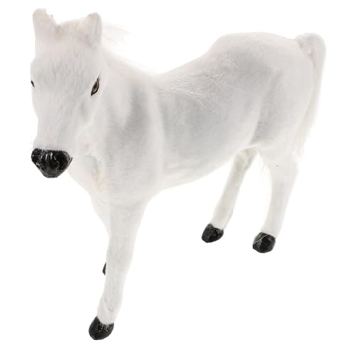 DIKACA Simuliertes Ponymodell Pferdespielset Simulationspferdemodell Pferd Pferdefiguren Simulation Pferdefigur Kleinkindpferd Plüsch-pferdefigur Pferd Plüschstoff Weiß DIKACA Simuliertes Ponymodell Pferdespielset Simulationspferdemodell Pferd Pferdefiguren Simulation Pferdefigur Kleinkindpferd Plüsch-pferdefigur Pferd Plüschstoff Weiß von DIKACA