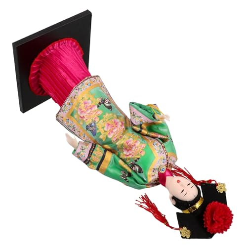 DIKACA Traditionelle Kleidung Puppen Sammler Seide Figur Kunsthandwerk Sammler Puppe Traditionelle Puppe Figur Seide Figur Orientalische Puppen Grünes Harz von DIKACA
