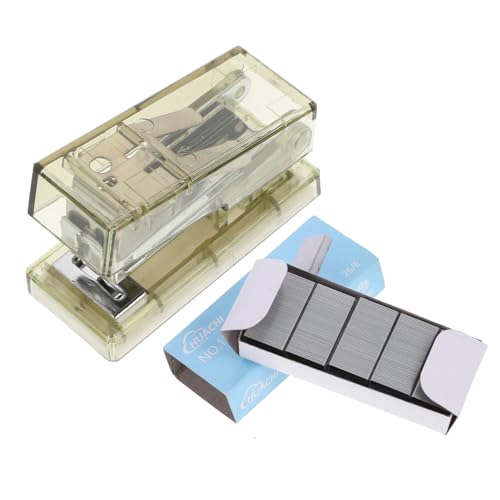 DIKACA Transparenter Mini Heftgerät Kunststoff Leicht Praktisch für Klassenzimmer Büro Handlich Tragbar für Schüler und Schreibtisch mit Glattem Mechanismus und Zuverlässiger DIKACA Transparenter Mini Heftgerät Kunststoff Leicht Praktisch für Klassenzimmer Büro Handlich Tragbar für Schüler und Schreibtisch mit Glattem Mechanismus und Zuverlässiger von DIKACA