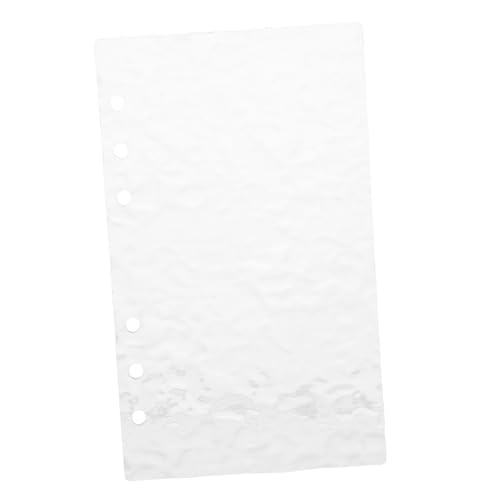 DIKACA Transparentes Acryl Notizbuch Einband Refillable Lose Leaf Binder Cover Leichtes Planer Shell Für Studenten Büro Budget Organizer Dokumentenmappe von DIKACA