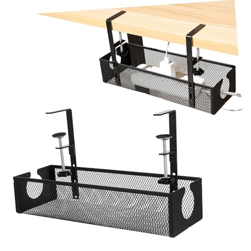 DIKACA Untertisch Kabelmanagement Metallkorb Kohlenstoffstahl Kabel Organizer ohne Bohren Kabelablage Schreibtisch Kabelaufbewahrung für Büro und Zuhause DIKACA Untertisch Kabelmanagement Metallkorb Kohlenstoffstahl Kabel Organizer ohne Bohren Kabelablage Schreibtisch Kabelaufbewahrung für Büro und Zuhause von DIKACA