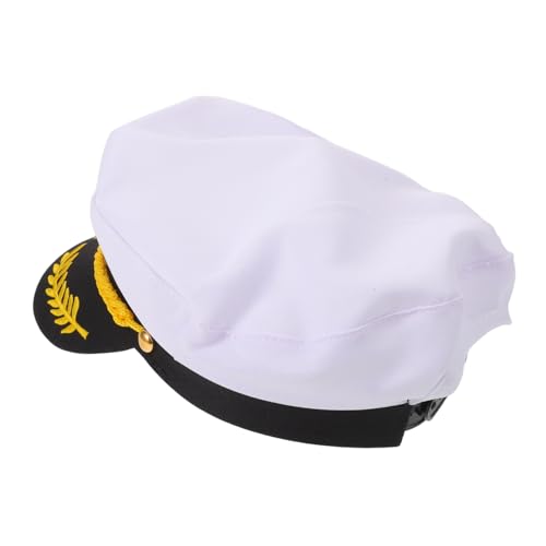 DIKACA Verstellbare Kapitänsmütze mit Flacher Oberseite Atmungsaktive Yacht Mütze für Erwachsene Leichter Uv-schutz Faltbar für Sommer Freizeit Outdoor Karneval und Cosplay DIKACA Verstellbare Kapitänsmütze mit Flacher Oberseite Atmungsaktive Yacht Mütze für Erwachsene Leichter Uv-schutz Faltbar für Sommer Freizeit Outdoor Karneval und Cosplay von DIKACA
