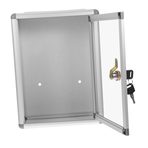 DIKACA Vielseitige Wand hinweisbox mit Schloss Graue Sichere Briefkasten Aufbewahrung für Büro und Mitarbeiter mit Schlitz für Vorschläge Spenden und Abstimmungen Mittlere Wandmontierbar DIKACA Vielseitige Wand hinweisbox mit Schloss Graue Sichere Briefkasten Aufbewahrung für Büro und Mitarbeiter mit Schlitz für Vorschläge Spenden und Abstimmungen Mittlere Wandmontierbar von DIKACA
