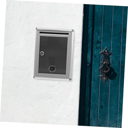 DIKACA Wandbriefkasten mit Schloss Multifunktionale Postbox für Briefe Zeitungen Vorschläge und Beschwerden Sicherer Wandbriefkasten für Zuhause Büro und Öffentliche Orte von DIKACA
