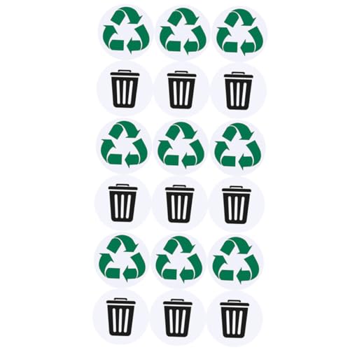 DIKACA Wasserdichte PVC Recycling Aufkleber Mülltonnen Etiketten Selbstklebend Abwaschbar Mülltrennung Aufkleber für Haus und Außenbereich DIKACA Wasserdichte PVC Recycling Aufkleber Mülltonnen Etiketten Selbstklebend Abwaschbar Mülltrennung Aufkleber für Haus und Außenbereich von DIKACA