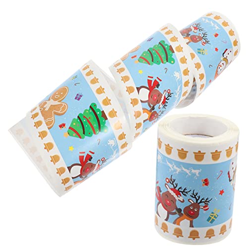 DIKACA Weihnachtliche Border Paper Wandsticker Abwischbarer Widerstandsfähiger Randaufkleber Dekorative Austauschbare Border Trim für Klassenzimmer Büro DIY Bastelprojekte Party Deko von DIKACA