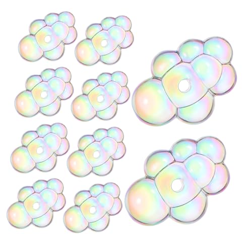 DIKACA Wolkenperlen Aus Bunte Spacer Perlen Für Schmuckherstellung Armbänder Halsketten Ohrringe Windspiele Schlüsselanhänger Cute Beads Für Bastelprojekte DIKACA Wolkenperlen Aus Bunte Spacer Perlen Für Schmuckherstellung Armbänder Halsketten Ohrringe Windspiele Schlüsselanhänger Cute Beads Für Bastelprojekte von DIKACA