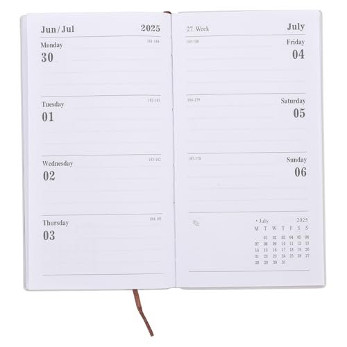 DIKACA Zeitmanagement-Kalender Veranstalter Planer Zu jährlich Kalender wöchentlich Buch planen Tag Bürobedarf Notizbuch Schreibbuch Studenten Agenda Notizblock Notizbücher Papier Grün von DIKACA