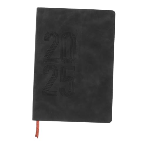 DIKACA Zeitplan-notizblock Notizbücher Schulplaner Hochzeit Akademisch Für Die Täglicher Planer Notizblock Auflisten Groß Erwachsene Notizbuch Blau Arbeitskalender Veranstalter Schwarz Pu von DIKACA
