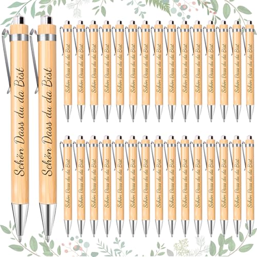 DIKARIYA 32 Schön Dass es Dich Gibt Kugelschreiber Stifte Holz mit Spruch Zitate Druckkugelschreiber Gastgeschenk für Hochzeit Kommunion Taufe Klein Dankeschön Geschenke für Gäste Mitarbeiter Kollegen DIKARIYA 32 Schön Dass es Dich Gibt Kugelschreiber Stifte Holz mit Spruch Zitate Druckkugelschreiber Gastgeschenk für Hochzeit Kommunion Taufe Klein Dankeschön Geschenke für Gäste Mitarbeiter Kollegen von DIKARIYA