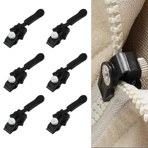 9-teiliges Reißverschluss-Reparatur-Set, 3 Größen, Ersatz-Reißverschlussschieber für Rucksäcke, Mäntel, Jacken, Gepäck, Nähen und Zubehör 9-teiliges Reißverschluss-Reparatur-Set, 3 Größen, Ersatz-Reißverschlussschieber für Rucksäcke, Mäntel, Jacken, Gepäck, Nähen und Zubehör von DILUSILK