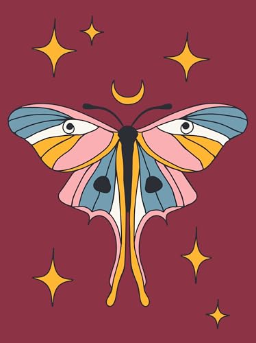 DIME BAGS Austauschbare Flicken, Klettverschluss-Patches für Rucksäcke, Mützen, Jacken und Dime-Taschen, individuelle Anpassung (Luna Moth) von DIME BAGS