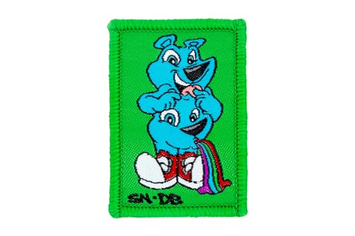 DIME BAGS Austauschbare Flicken, Klettverschluss-Patches für Rucksäcke, Mützen, Jacken und Dime-Taschen, personalisierbar (Sirron Norris Gut Bear) von DIME BAGS