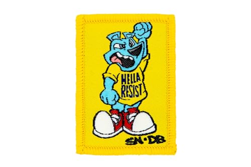 DIME BAGS Austauschbare Flicken, Klettverschluss-Patches für Rucksäcke, Mützen, Jacken und Dime-Taschen, personalisierbar (Sirron Norris Resist Bear) von DIME BAGS