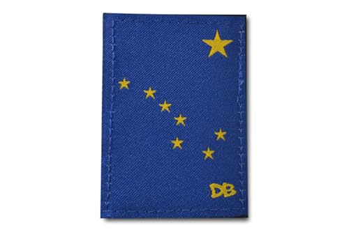DIME BAGS Austauschbare Flicken, Klettverschluss-Patches für Rucksäcke, Mützen, Jacken und Dime-Taschen (Bundesstaat - Alaska) von DIME BAGS